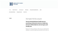 Desktop Screenshot of harringtonfamilylawyers.com